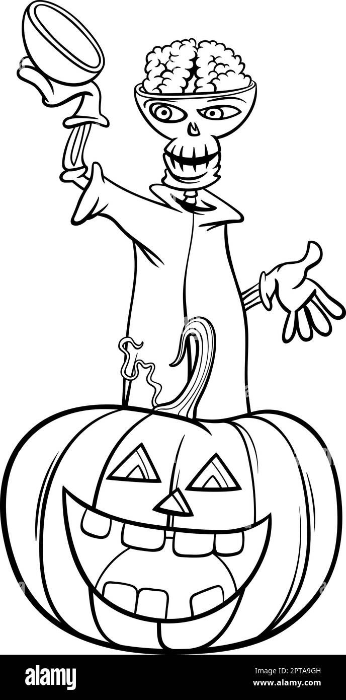 Funny skeleton black and white stock photos images