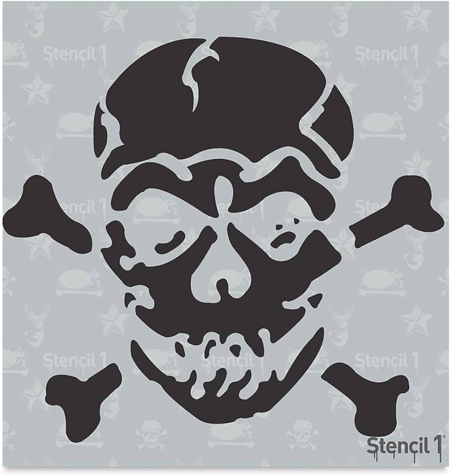 Stencil jolly roger stencil durable quality reusable stencils for painting