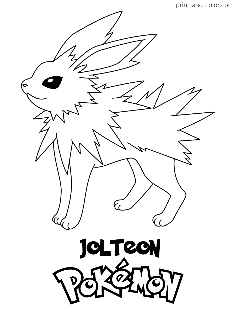 Pokemon coloring pages print and color