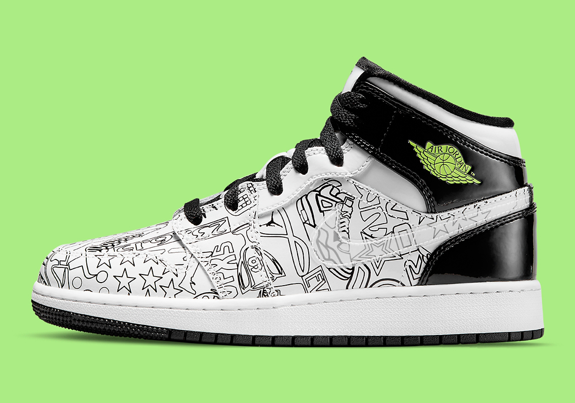 Air jordan mid gs diy dc