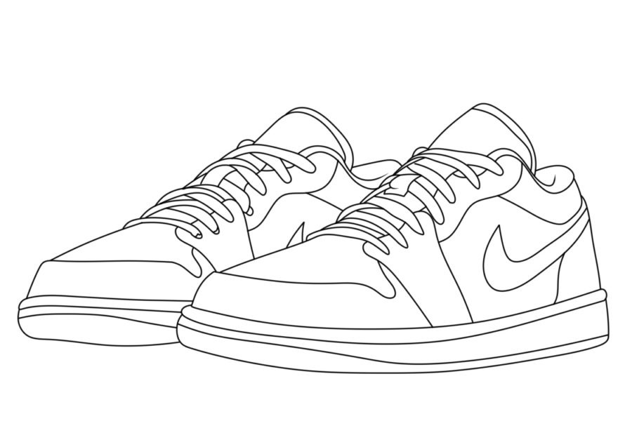 Sneaker coloring pages by coloringpageswk on