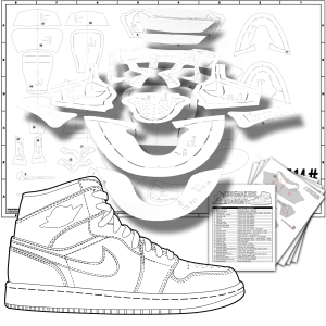 Digital air jordan pattern last assembly kit shoemakers academy on sale