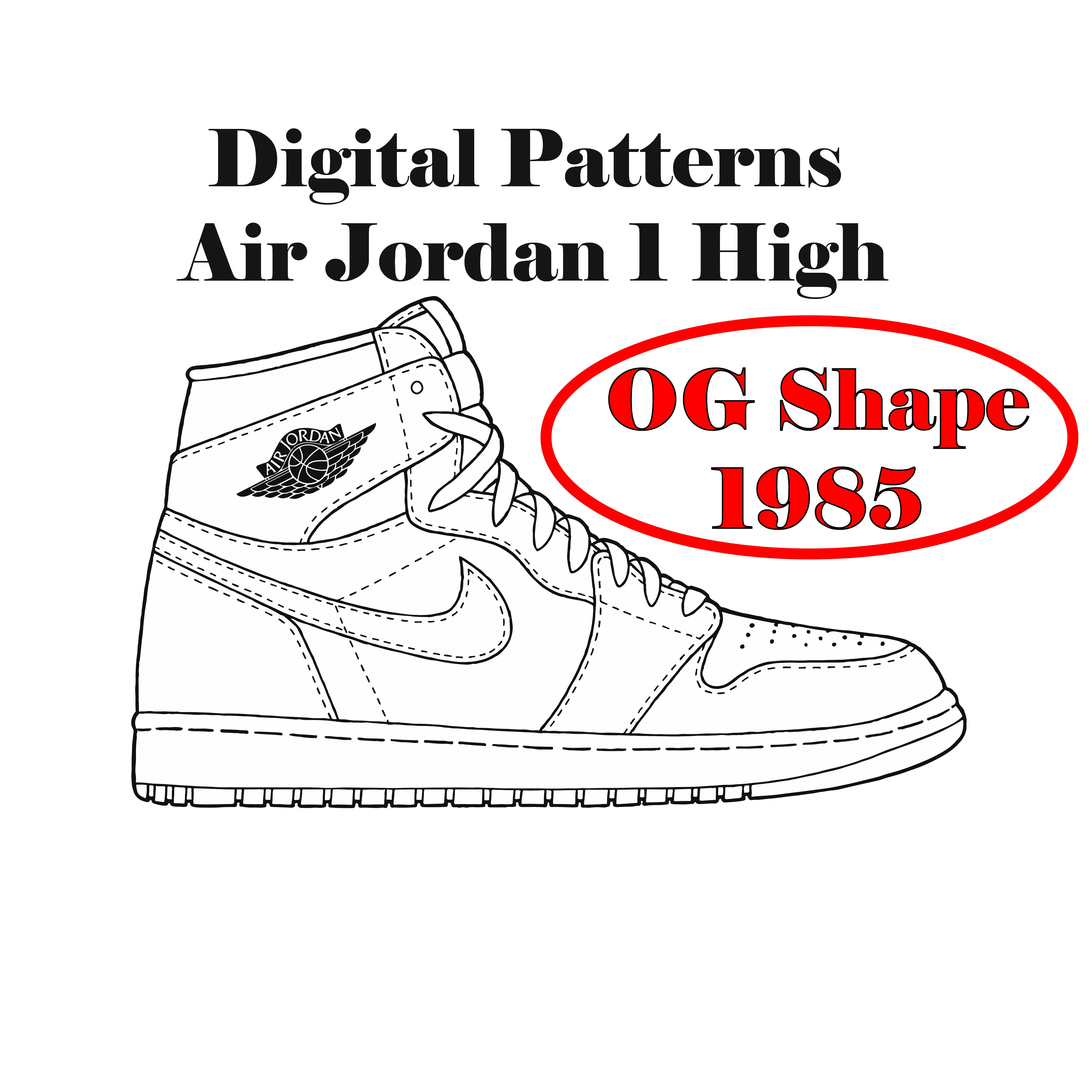 Air jordan og digital patterns â