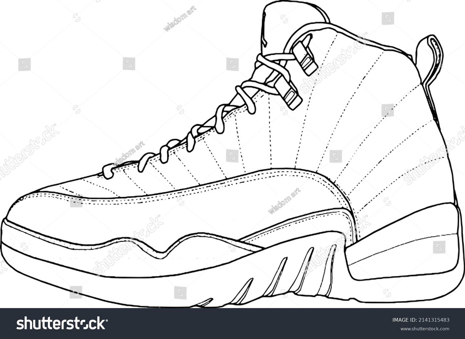 Sneaker line art coloring book àààààààààªàààà àààààààààààªààààà