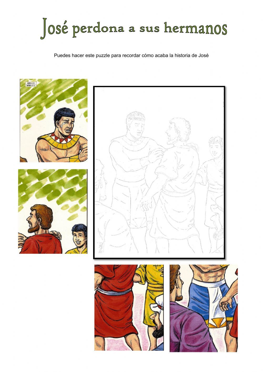 Josã perdona a sus hermanos worksheet