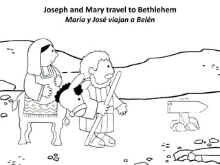 Nativity coloring pages little children