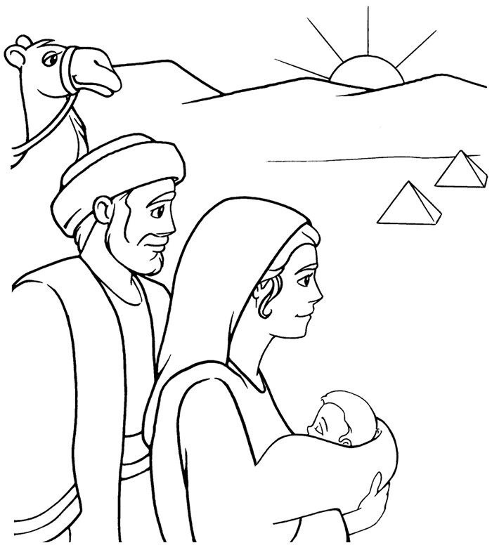 Jose maria y jesus huyen a egipto bible coloring pages coloring pages bible school crafts