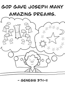Joseph bible coloring pages tpt