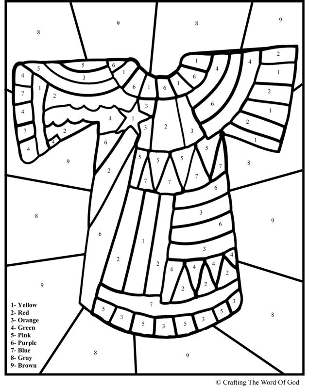 Joseph coat of many colors coloring pages sunday school coloring pages sunday school lessons bible school crafts