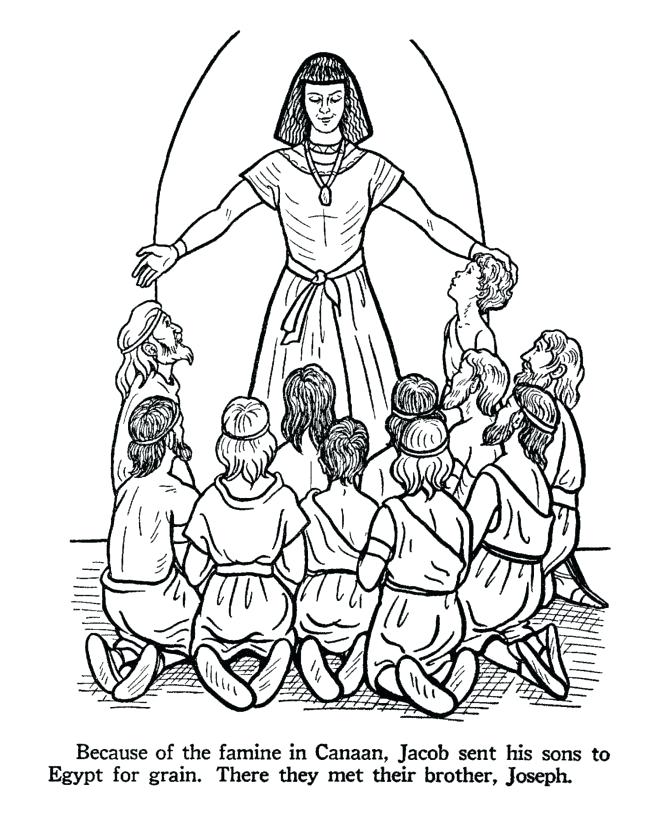 Joseph coloring pages