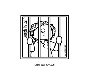Joseph in jail bible craft sunday school by sonseekers tpt
