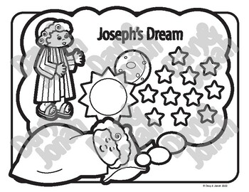 Joseph and his big dreams bible activity pack by davy and jonah tpt