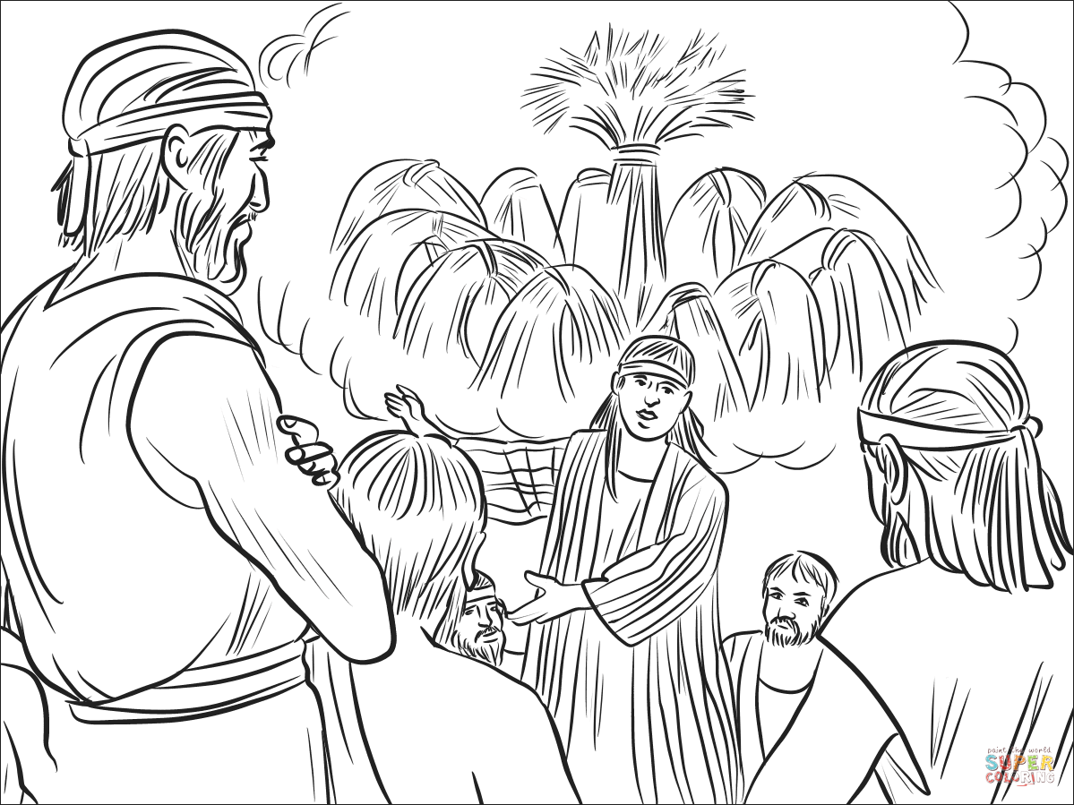 Josephs dreams coloring page free printable coloring pages