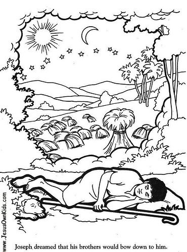 V genesis josephs dream wwwjesusownkids joseph dreams sunday school coloring pages bible lessons for kids