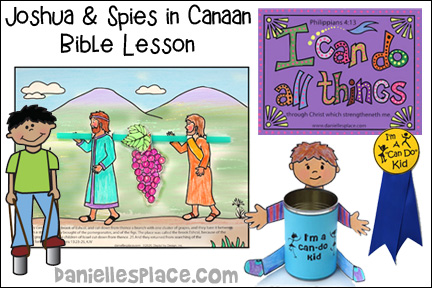 Joshua and spies bible crafts for kids