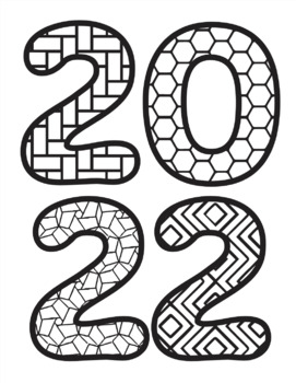 New years coloring pages