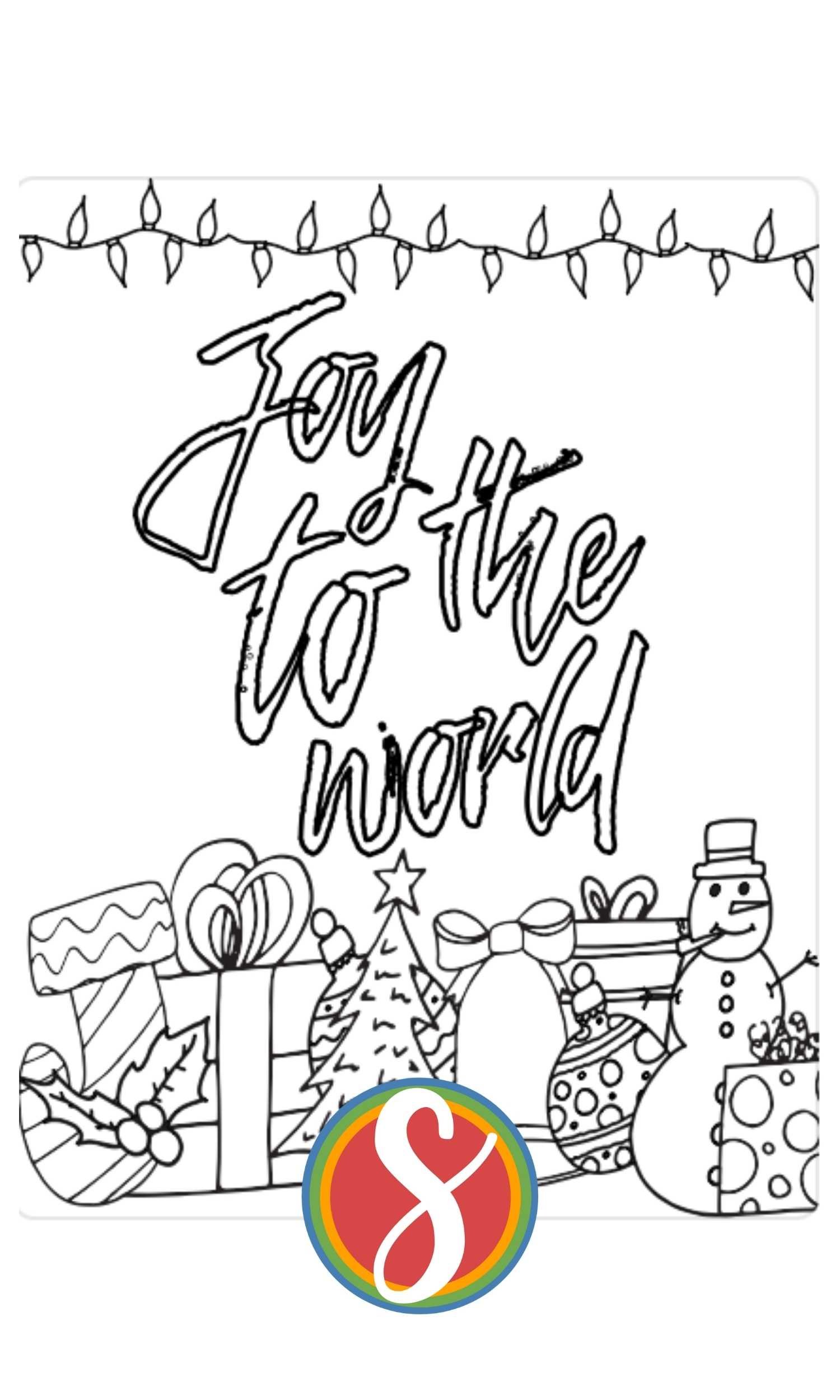 Christmas joy printables â stevie doodles