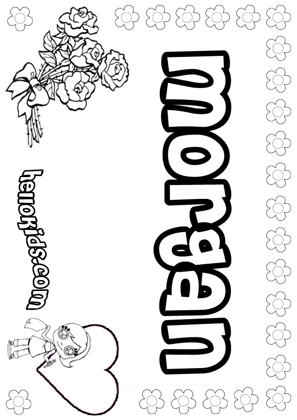 Morgan coloring pages
