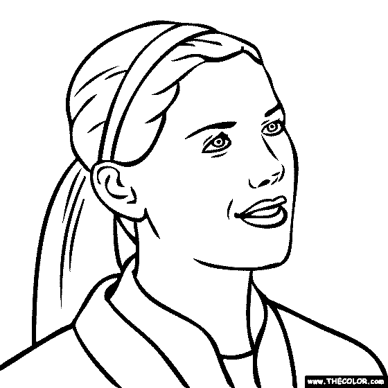 Faous people online coloring pages