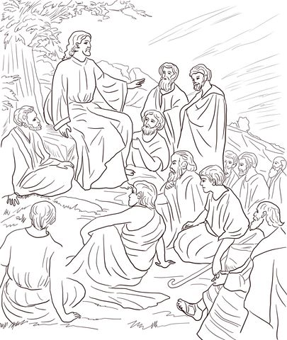 Jesus teaching people coloring page free printable coloring pages jesus coloring pages people coloring pages coloring pages