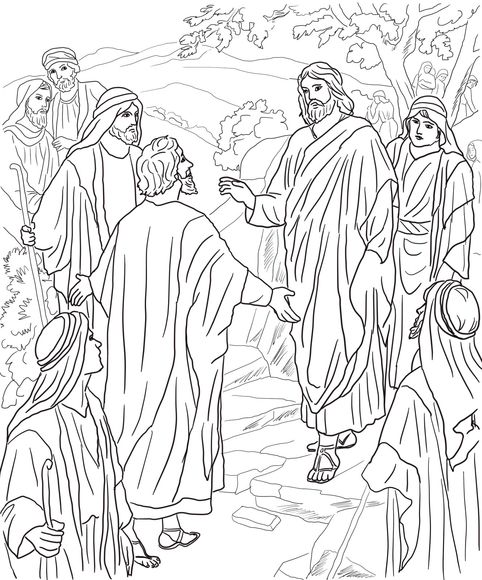 Peters confession of christ coloring page messiah christ jesus coloring pages bible coloring pages coloring pages