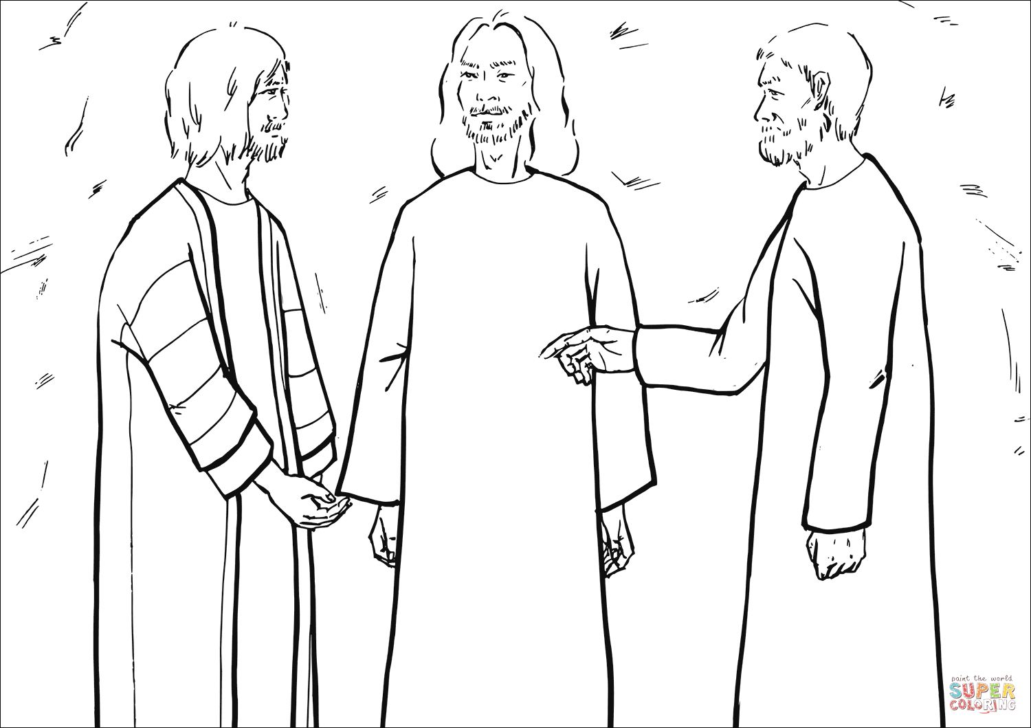 The disciples asked jesus why elijah must e first coloring page free printable coloring pages