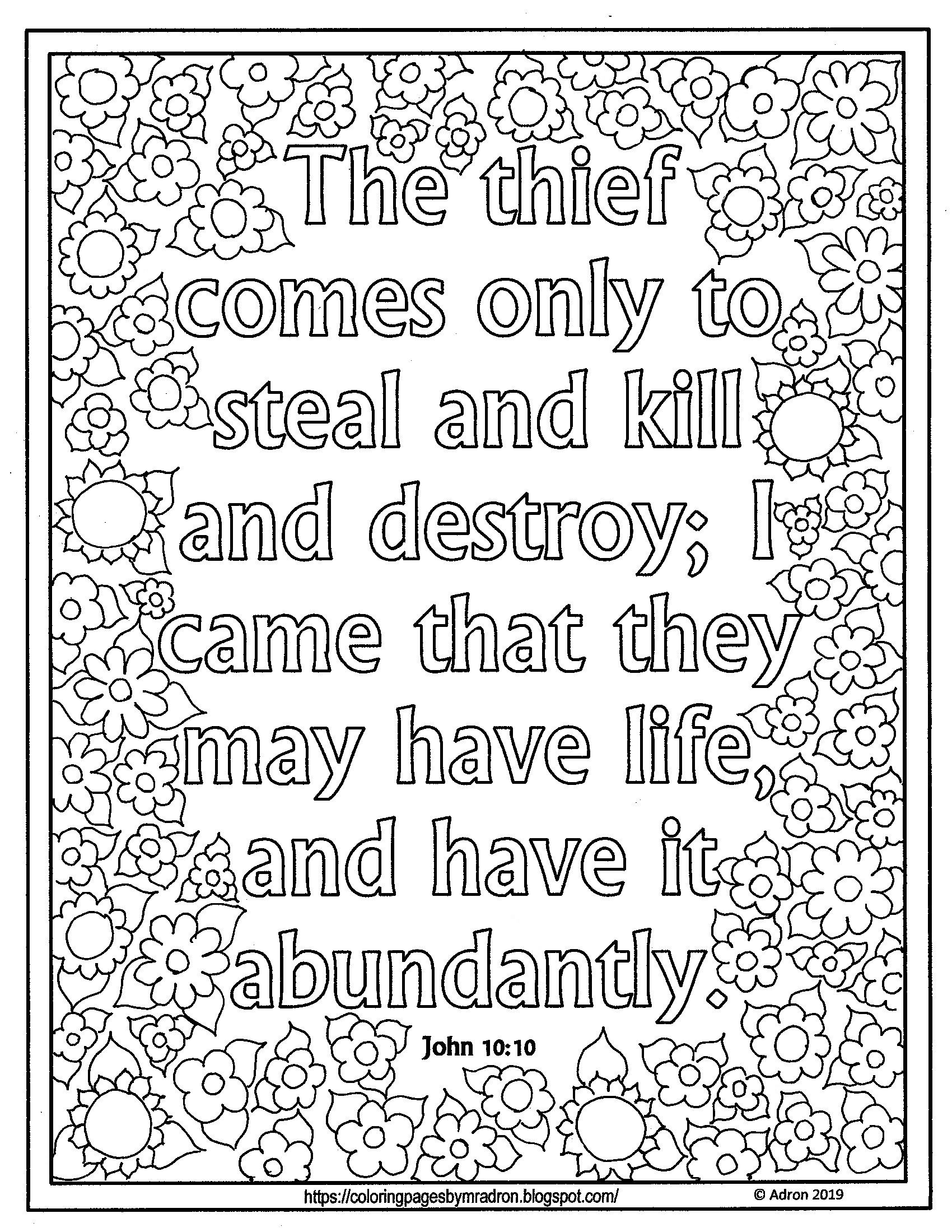 Lent day print and color page with john bible coloring pages bible verse coloring page bible verse coloring