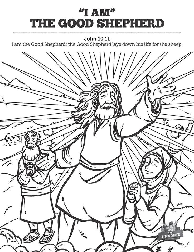 John the good shepherd sunday school coloring pages always a kid favorite these the good sheâ the good shepherd sunday school coloring pages bible for kids
