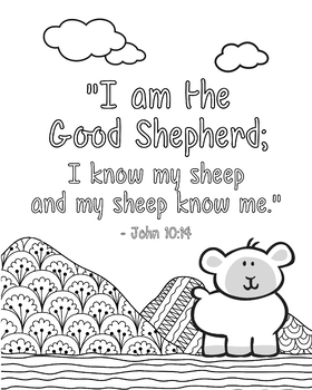 Memory verse coloring page