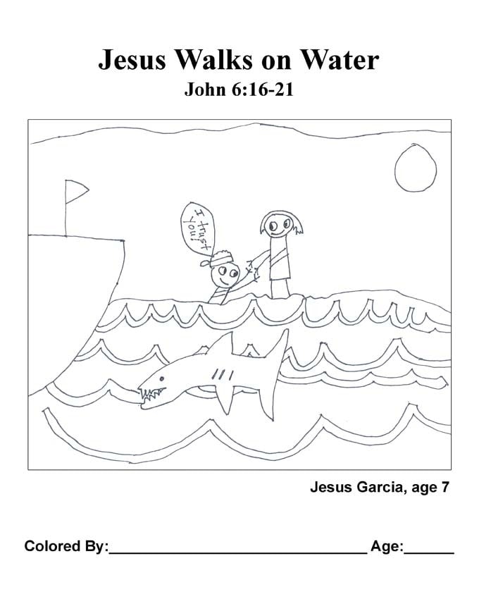 Kids color me bible gospel of john