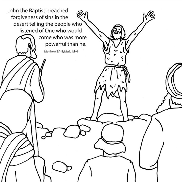 Memorycross bible coloring pages bible coloring john the baptist