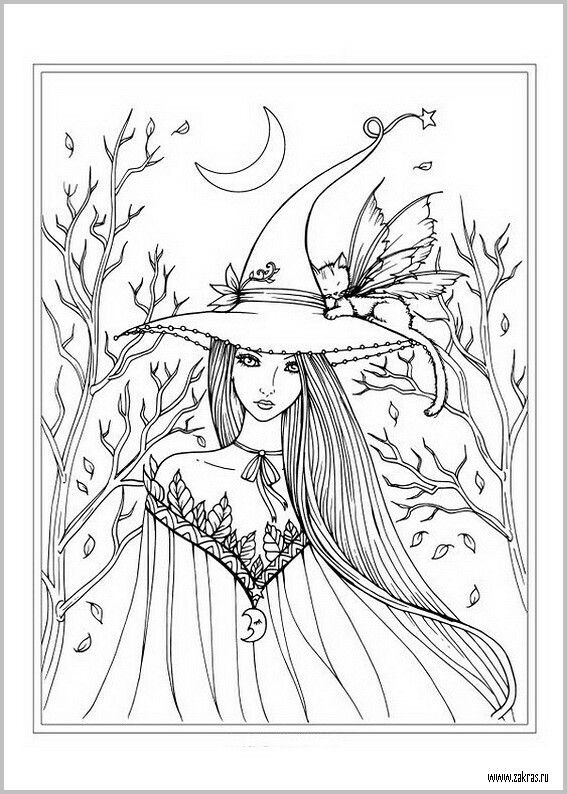 Pin by sandra on brujas y monstruos witch coloring pages cute coloring pages coloring books