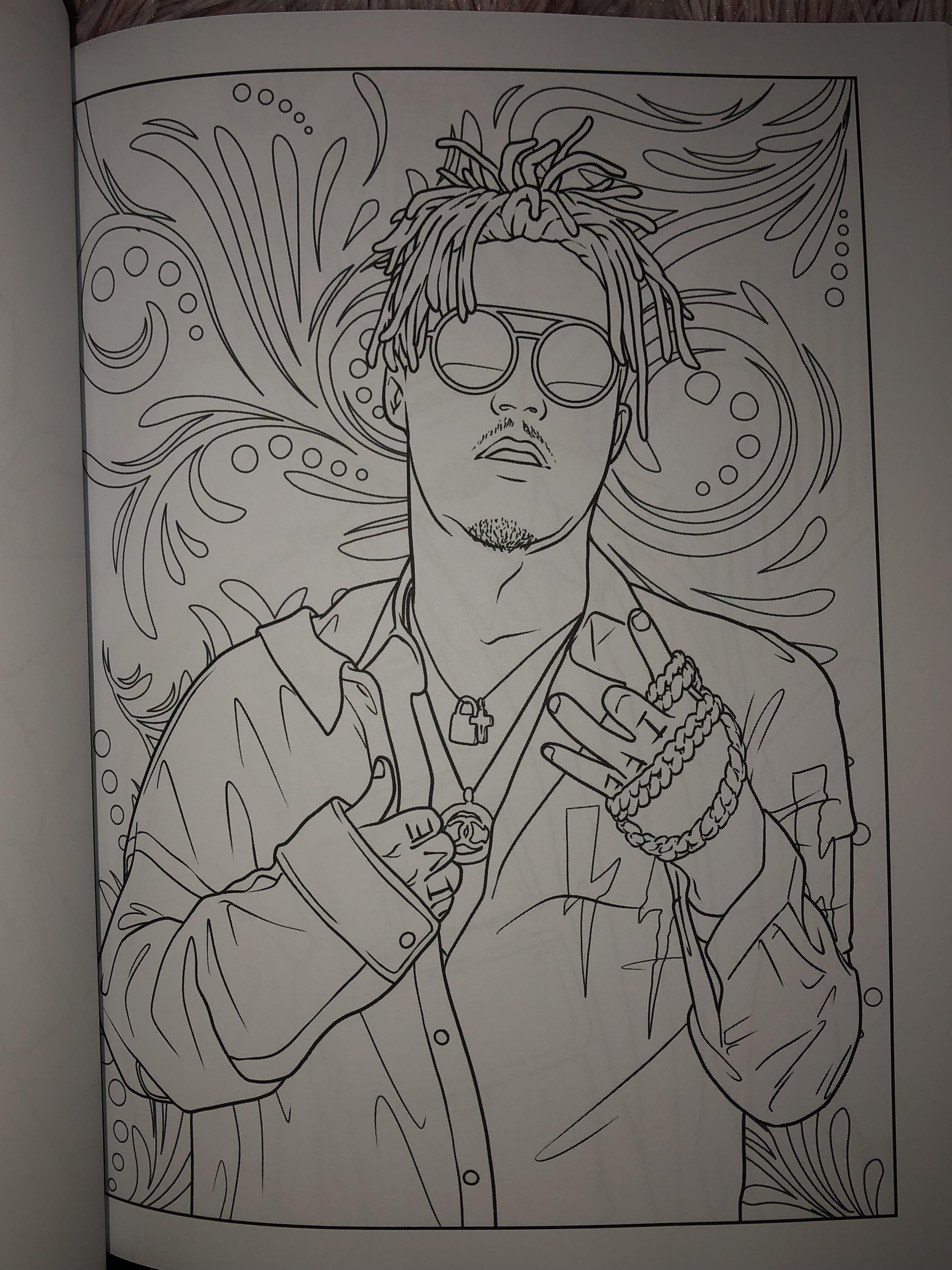 Got this sick juice wrld coloring book today ã rjuicewrld