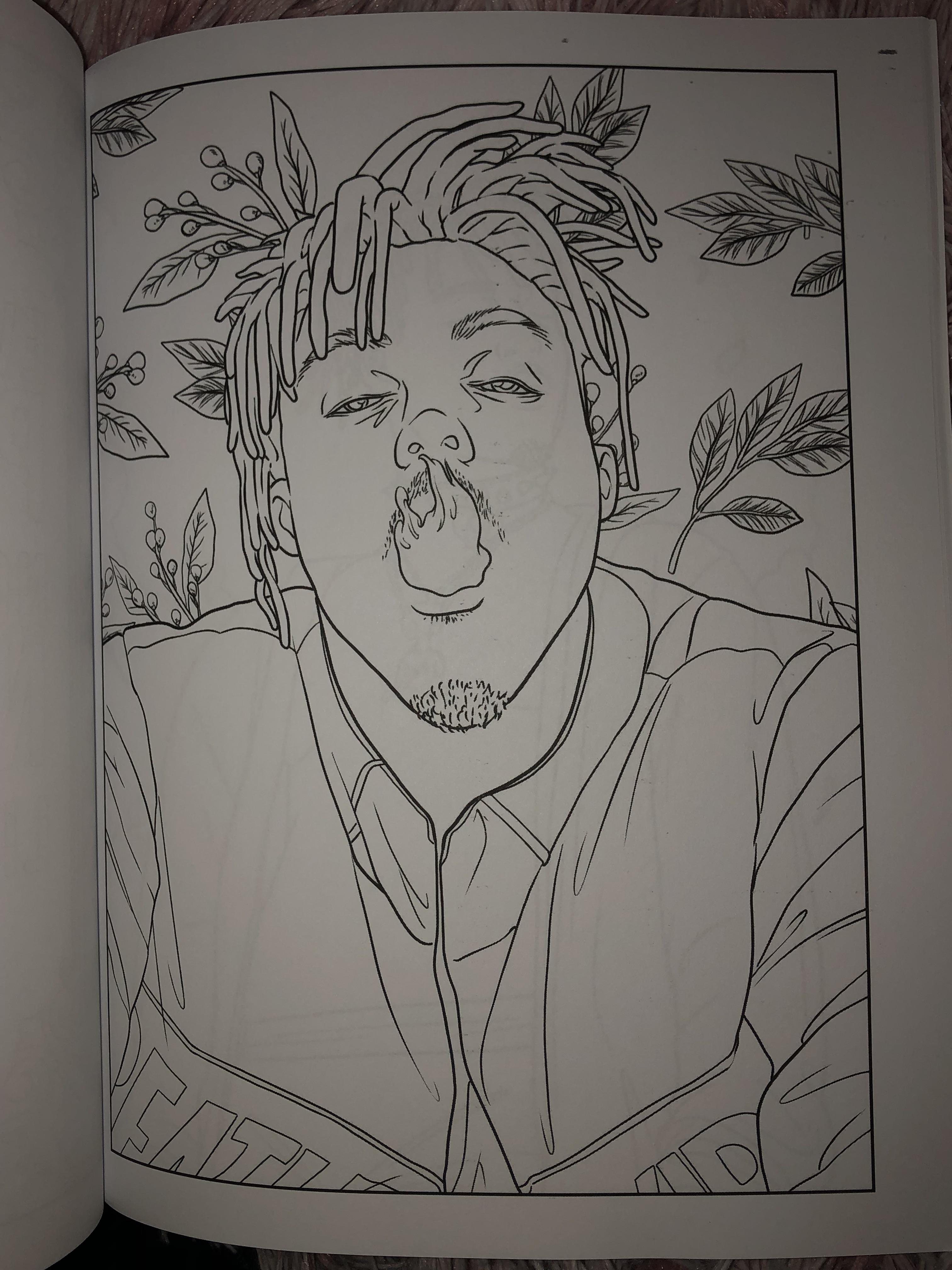 Got this sick juice wrld coloring book today ã rjuicewrld