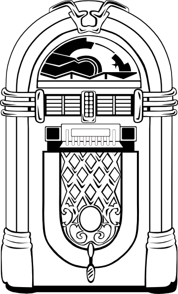Fifties jukebox clip art at