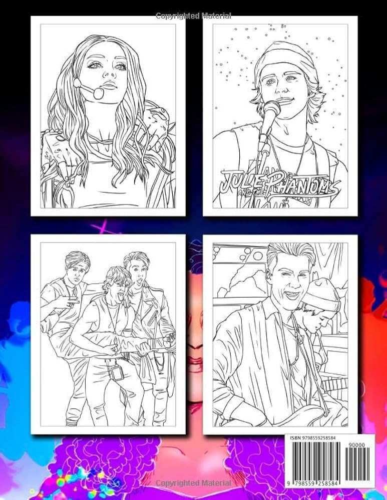 Julie and the phantoms loring book julie and the phantoms loring book for fans with lots of funny characters wimmer barbel books