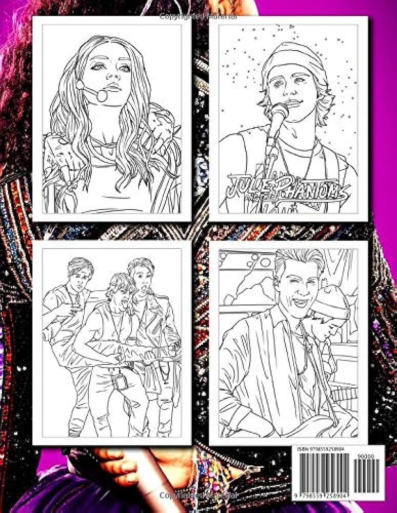 Julie and the phantoms coloring book great present for julie and the phantoms tv series show fans and lovers wimmer barbel books