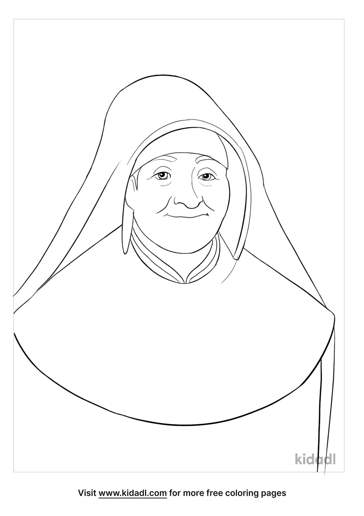 Free saint julie coloring page coloring page printables