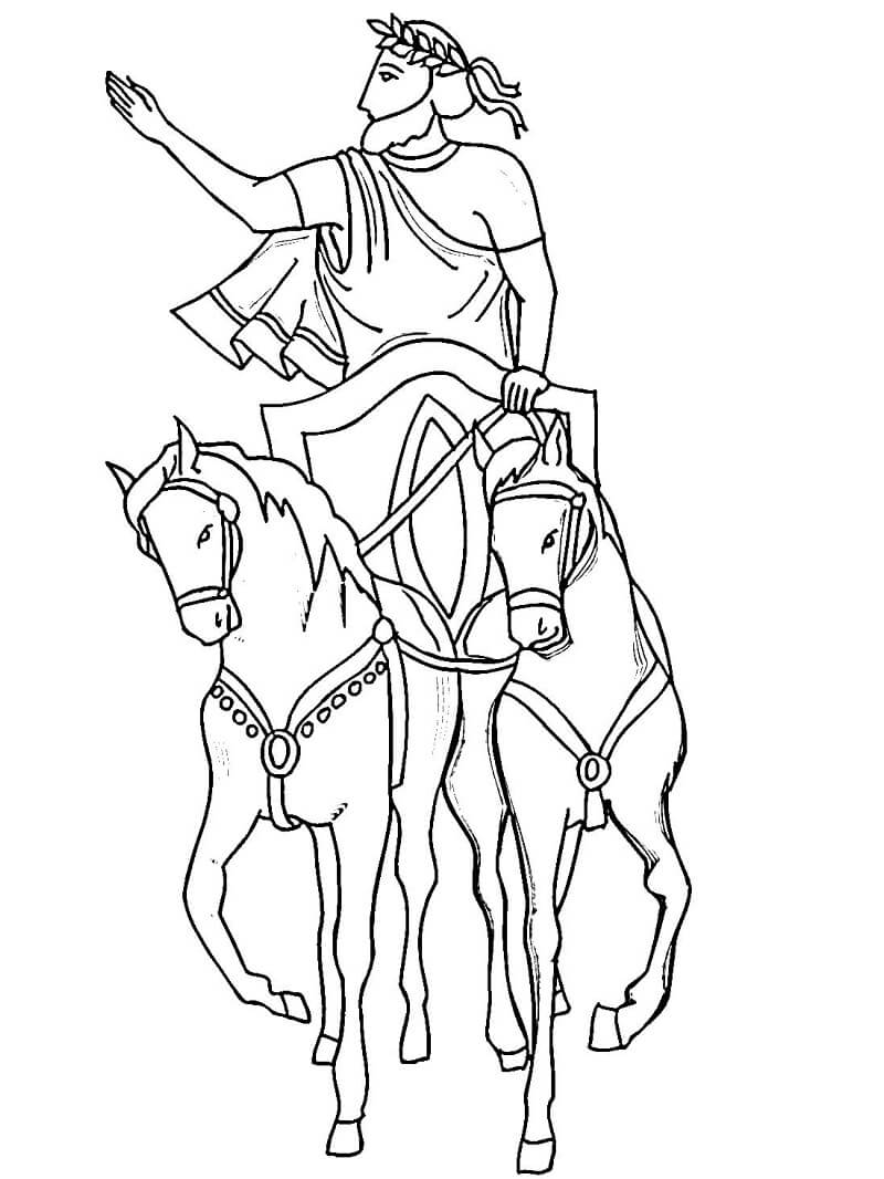 Julius caesar coloring page