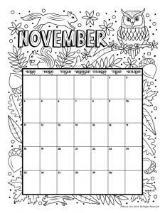 Printable coloring calendar for and woo jr kids activities childrens publishing