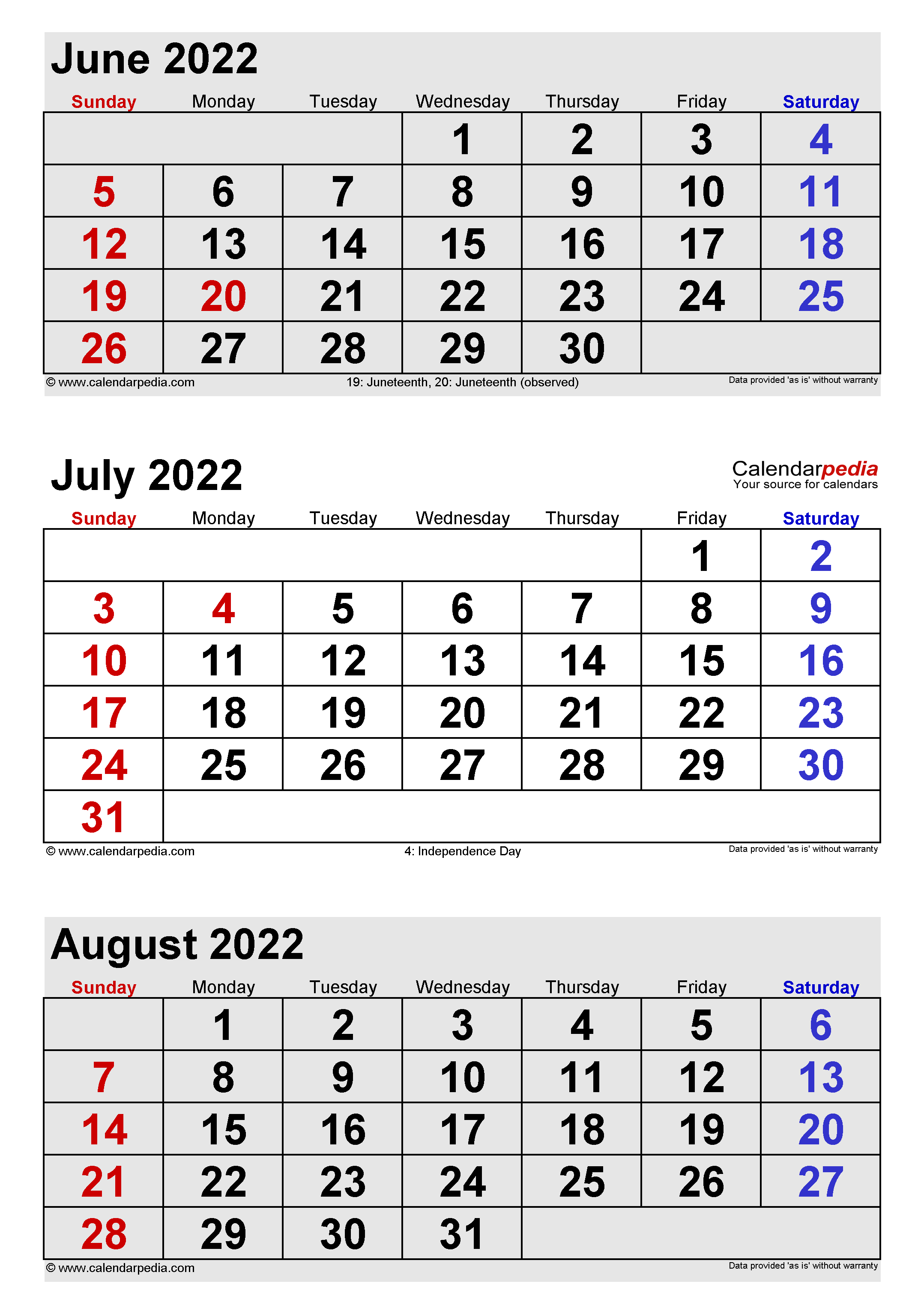 July calendar templates for word excel and pdf