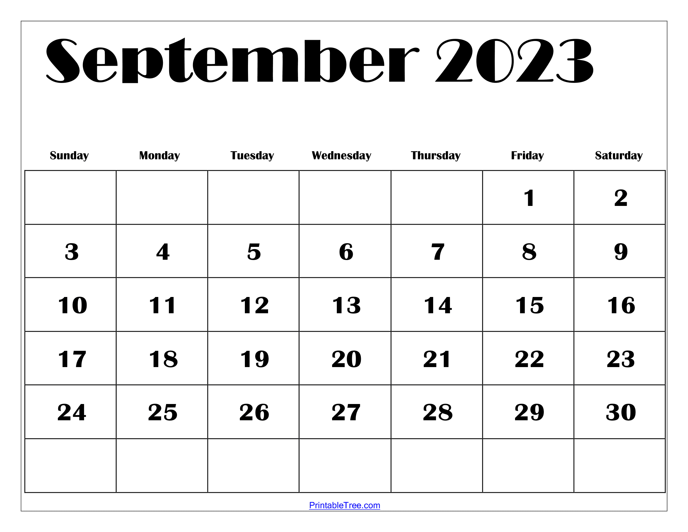 Free september calendar printable pdf templates