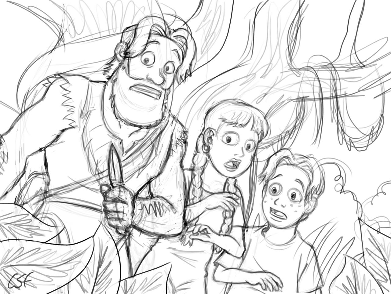 Jumanji sketch by aiyanimation on