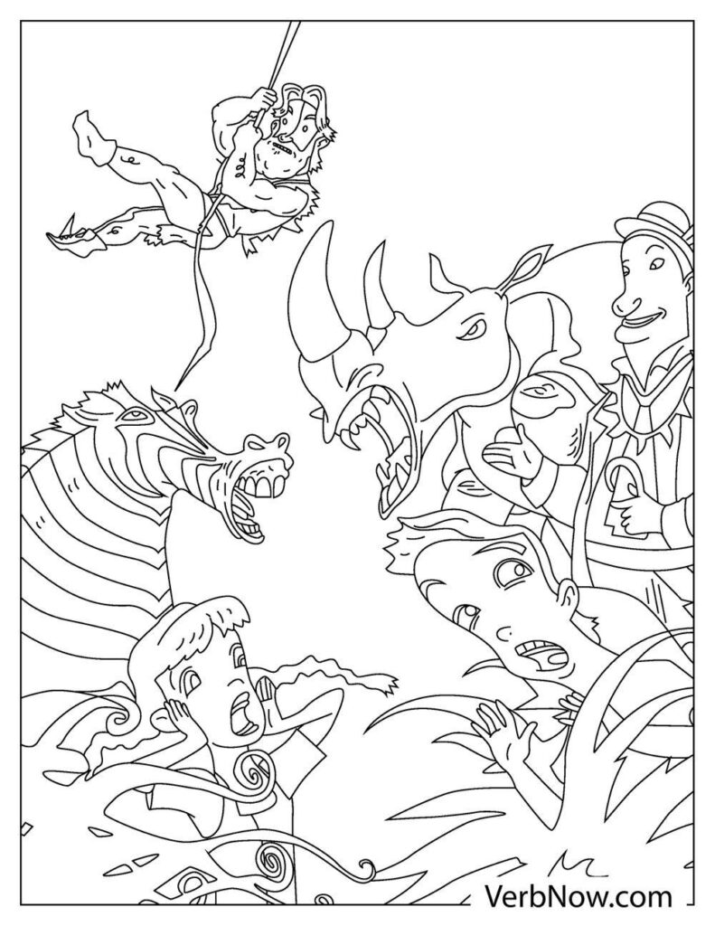 Free jumanji coloring pages book for download printable pdf