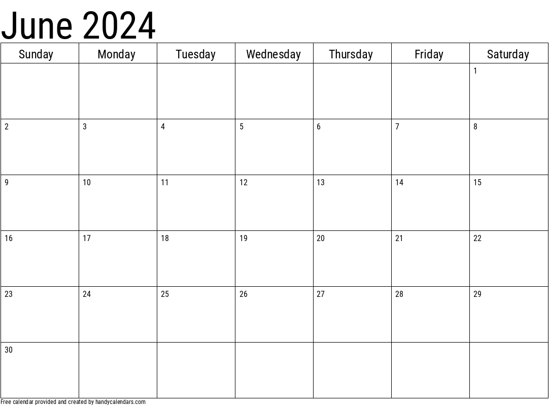 June calendars