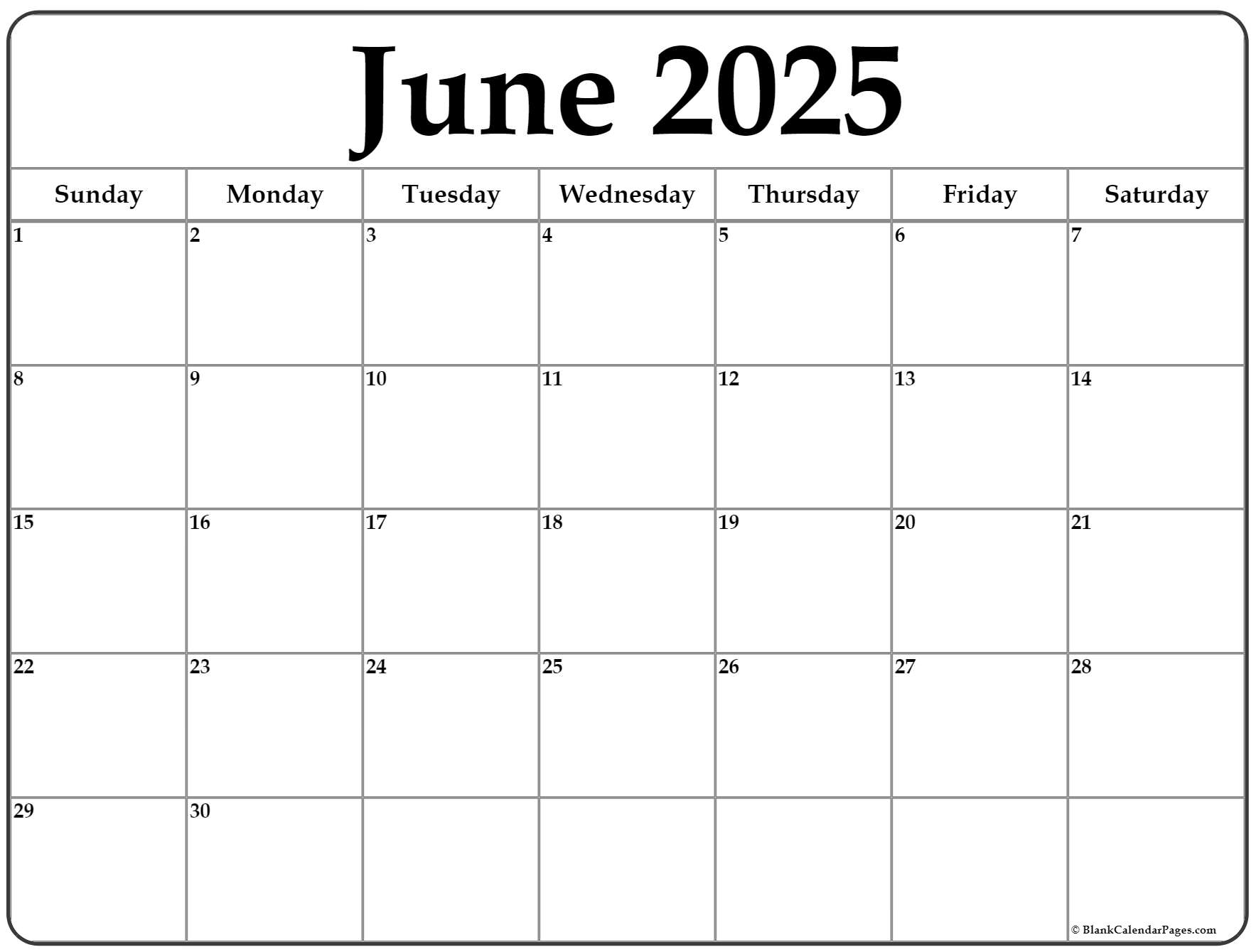 June calendar free printable calendar