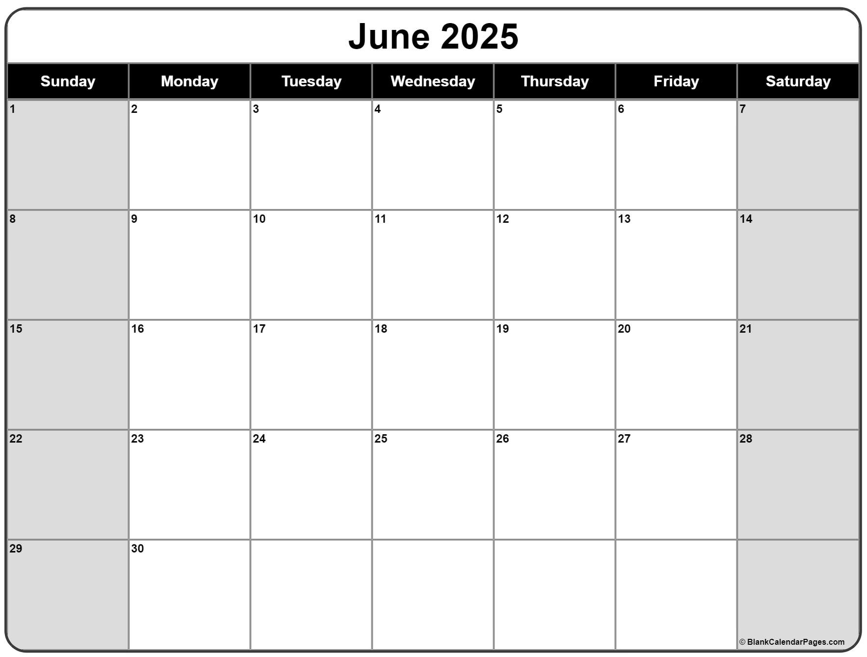June calendar free printable calendar