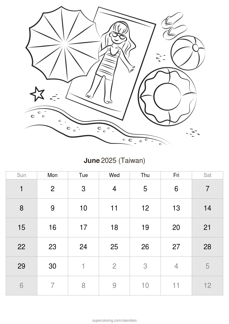 June calendar