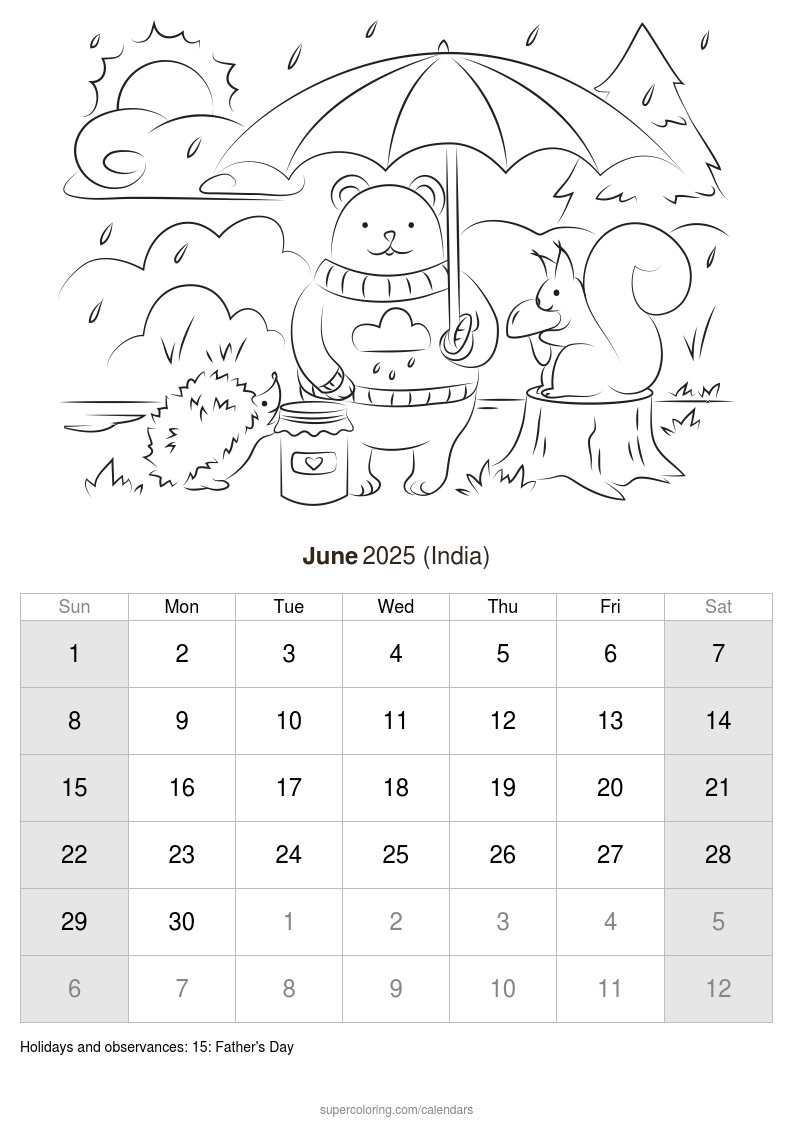 June calendar