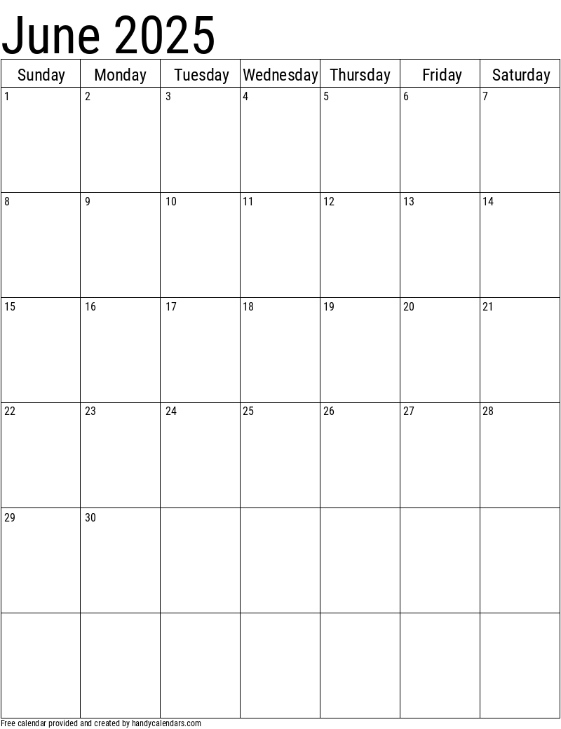 June calendars